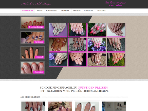 Bild der Homepage